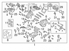 Mazda3 03-09 heater core