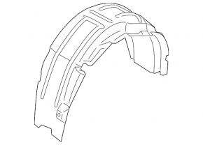 Rear left mudguard Ford Fusion mk5 13 - dented from below
