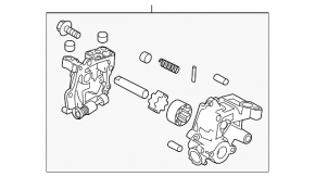 Oil pump for Mazda 6 13-21 2.5 internal combustion engine