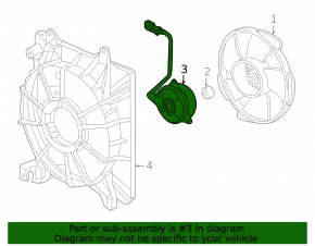 Cooling Fan Motor Left Acura ILX 13-15