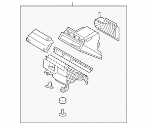 Air filter housing Hyundai Sonata 18-19 hybrid