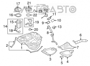 Fuel pump Subaru Outback 10-11 2.5