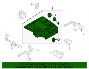 Control panel MMI Audi A6 C7 16-18 rest, chips