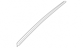 Windshield molding right Audi A6 C8 19- black