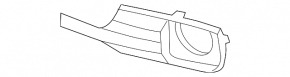 Front bumper grille, side left, BMW 3 F30 12-15, under fog lights