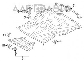 Engine Guard Bracket Rear BMW 3 F30 4d 12-18 RWD