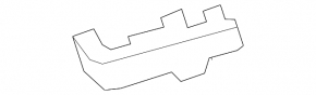 Rear bumper mount, inner right, Toyota Corolla 14-19