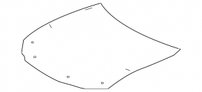 Lexus ES250 ES300h ES350 19-24 aluminum hood