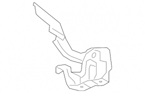 Right hood hinge for Lexus GX460 14-23 rest.