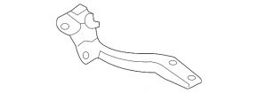 Hood hinge left Subaru Legacy 15-19