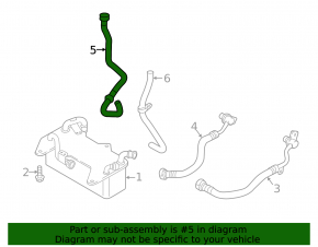 Cooling system hose Audi Q5 80A 18-24 3.0T