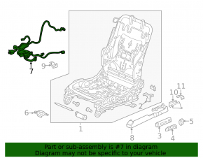 13-15 Acura ILX Driver's Seat Wiring