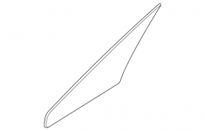 Kia K5 2021-2024 front left triangle door glass