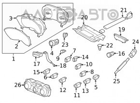TRIP RESET button Subaru Forester 19-SK
