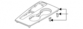 Honda Civic XI FE/FL 22-26 Black Gearshift Pad