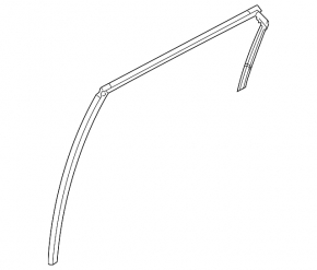 Rear right window seal for Hyundai Tucson 22-25