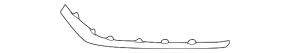 Front bumper molding left Hyundai Sonata 18-19 hybrid