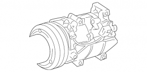 Lexus IS250 IS350 06-06 Air Conditioning Compressor
