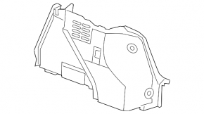 Left arch trim Chevrolet Cruze 11-15