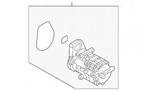 Air conditioning compressor Hyundai Tucson 25-26 1.6T HEV