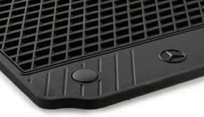 Set of floor mats for Mercedes C-class W205 15-21 rubber black