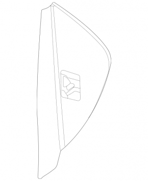 Mercedes X247 GLB 20-26 black left side panel trim