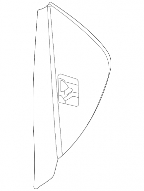 Mercedes X247 GLB 20-26 black left side panel trim