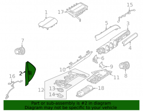 Mercedes X247 GLB 20-26 black left side panel trim