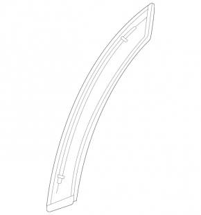 Rear right door arch trim for Mercedes H247 GLA 20-26