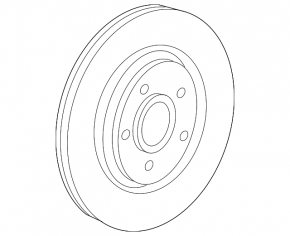 Brake disc rear right Ford Flex 09-19