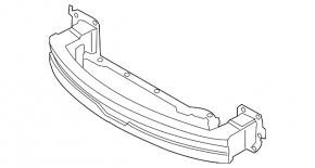 Front bumper reinforcement Ford Fiesta 11-19 rusty