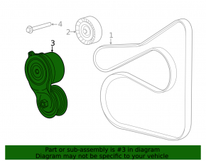 Tensioner Pulley Drive Belt Ford Escape MK4 20-22 1.5T