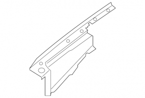 Seal wing-hood left Lincoln Nautilus 19-23