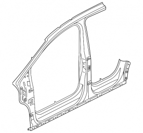 Left center pillar of the Volkswagen ID.4 21-22