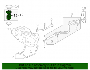 Fuel pump petrol pump Nissan Versa Note 13-19