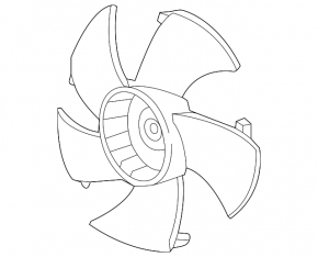 Right cooling fan impeller for Honda CRZ 11-16