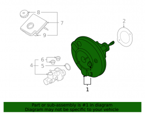 Vacuum booster Mini Cooper Countryman R60 10-16