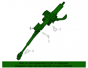 Mitsubishi Outlander 22-25 Steering Column with Universal Joint