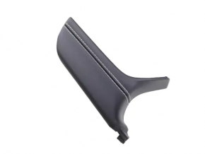 Jeep Grand Cherokee WL 21-23 upper left front panel trim, black leather, white stitching