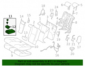 Rear seat armrest, 2nd row, Lexus NX200t NX300h 15-17, beige leather, Base
