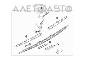 Subaru b9 Tribeca tailgate number plate light