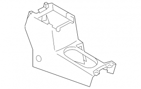 Central console Subaru Forester 14-18 SJ black, bare, scratches