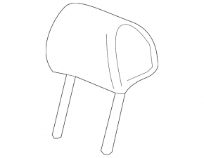 Chevrolet Cruze 16-20 driver's seat headrest, black cloth, for cleaning