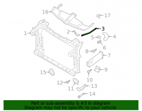 Lower left TV strut for Porsche Cayenne 19-26