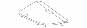 Mercedes W213 E 300/350 17-23 Black Rear Shelf Speaker Mesh Left