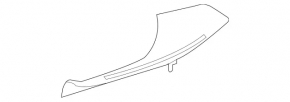 Door sill trim rear left inner Mercedes W213 E 17-23 black