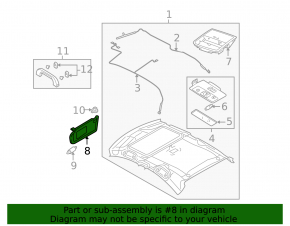 Right visor Mazda3 MPS 09-13 gray