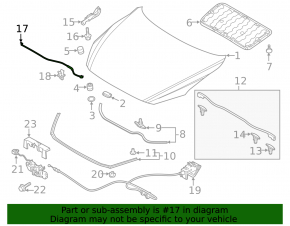 Mazda 3 19- Hood Support Stick