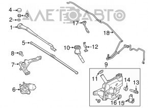 Ford Focus mk3 11-18 4d windshield washer reservoir