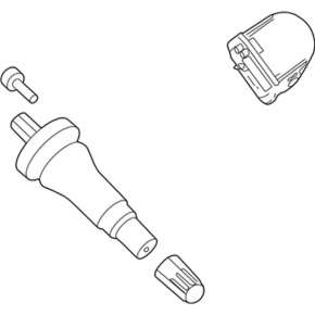 Wheel Pressure Sensor Lincoln MKZ 17-20 433mhz